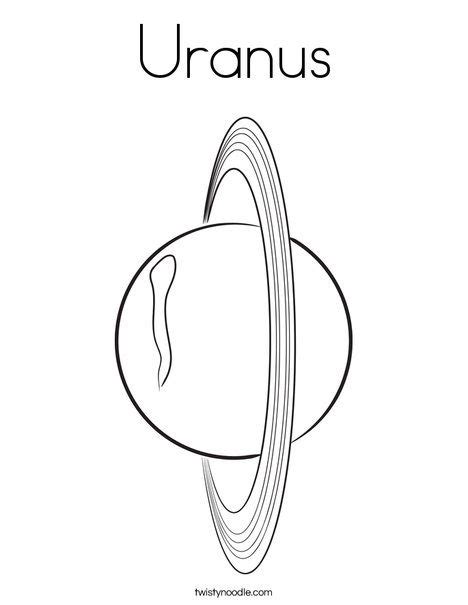 Uranus Planet Coloring Page