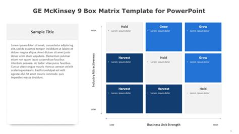 Ge Mckinsey Box Matrix Template For Powerpoint Slide Ocean