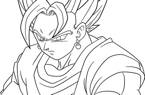 Blue Drawing Vegito Dibujo De Goku Ultra Instinto De Frente Para