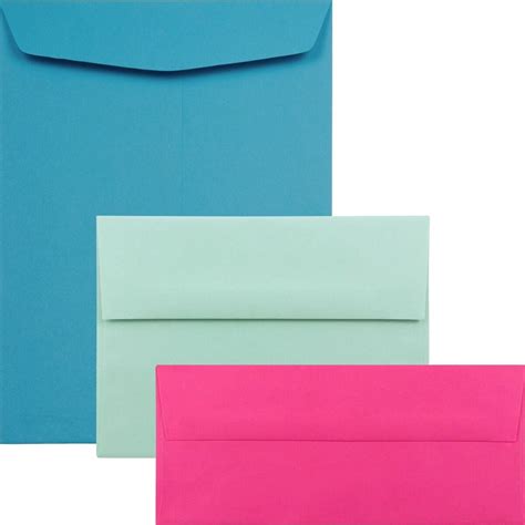 5 Coloured Envelopes Envelopes Envelopes 140 X 190 Mm 120 Gqm Various