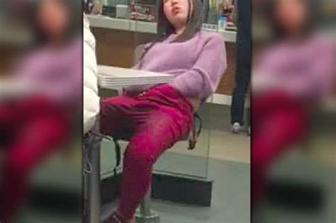 happy meal woman filmed with hands down her pants in mcdonald s daily star
