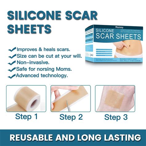 Buy Silicone Scar Sheets 2 Rolls Medical Grade Silicone Scar Tape