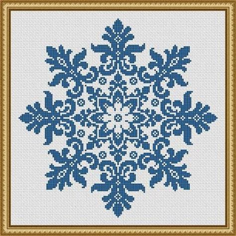 Free Printable Snowflake Cross Stitch Patterns Christmas Series