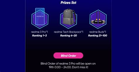 Realme 3 Pro ‘blind Order’ Pre Bookings Now Live In India Technology News