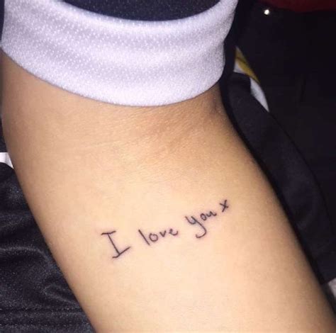 I Love You Tattoo On The Arm