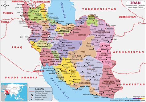 Iran Map Hd Political Map Of Iran
