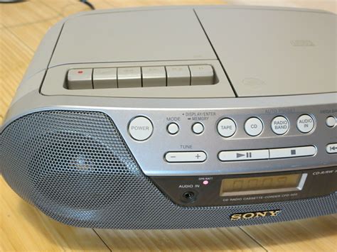 Sony Cfd S05 Cassette Tape Recorder Cd Player Boombox Mega Bass Am Fm Radio Boomboxes