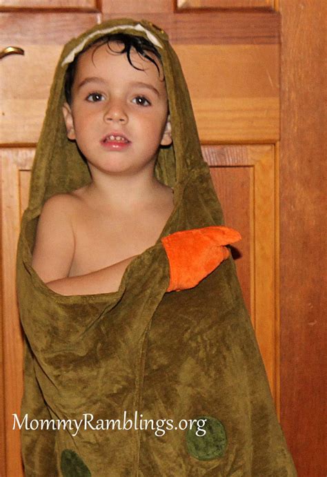 Kidorable Dinosaur Hooded Towel Review And Umbrella Giveaway Mommy