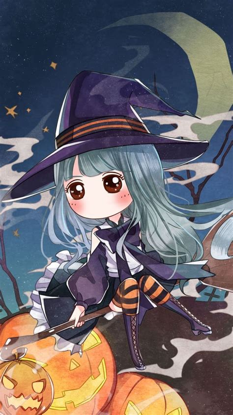 Aesthetic Halloween Anime Girl Wallpapers Wallpaper Cave