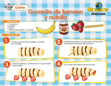 Gusanito De Banano Y Nutella Hago Mi Tareahago Mi Tarea Recetas De
