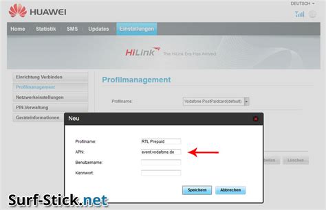 Yakni dengan cara masuk pada. HiLink Software - APN Einstellungen ändern | Surf-Stick.net