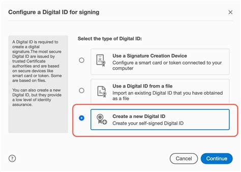 Create a Digital Signature