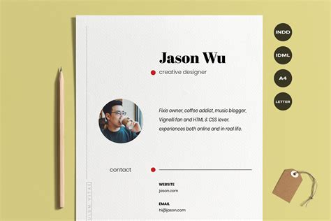 Creative Resume And Cover Letter Creative Indesign Templates ~ Creative