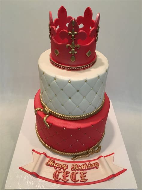 Mymonicakes Fit For A King Cake Red Crown Royal Cake