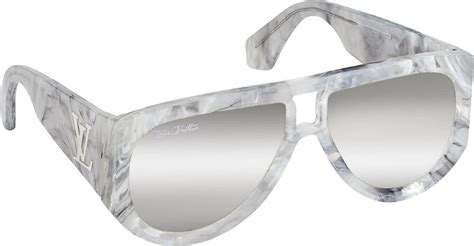 Louis Vuitton White Marble ‘selby Sunglasses