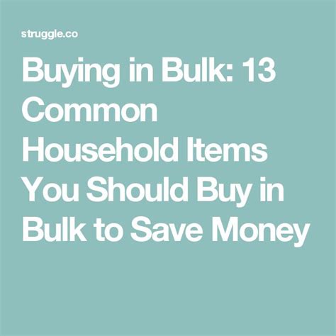 Buying In Bulk 13 Common Household Items You Should Buy In Bulk To