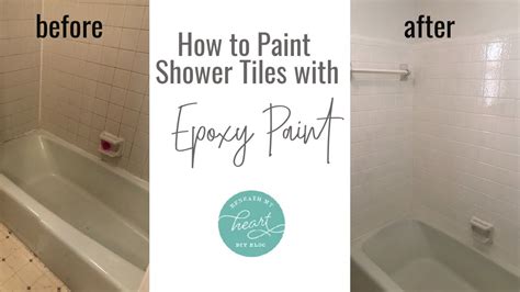How To Paint Shower Tiles With Epoxy Paint Youtube