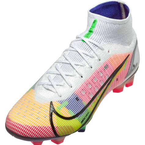 Nike Mercurial Superfly Dragonfly 8 Elite Fg White And Metallic Silver