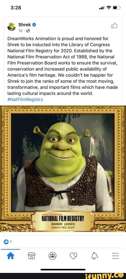 Shrek Id Dreamworks Animation Is Proud And Honored For Shrek To Be