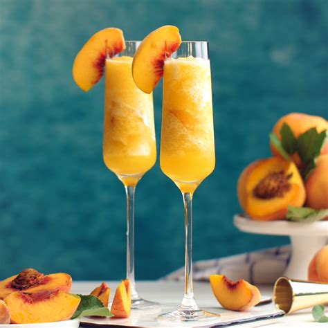 This Peach Bellini Slushies Recipe Is A Frozen Take On The