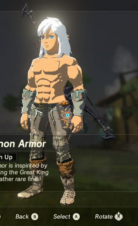 Botw Best Armor Set Zelda Breath Of The Wild Rubber Armor How To Get