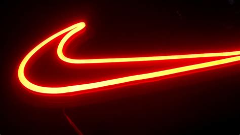 Nike Swoosh Logo Neon Sign Youtube