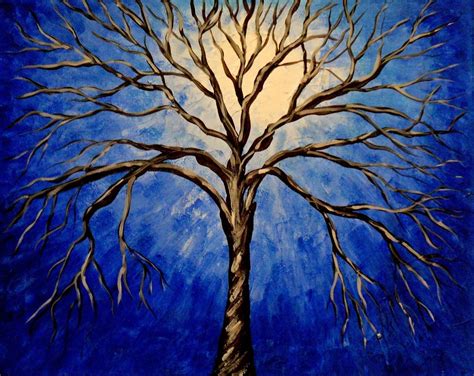 Abstract Tree Painting Blue Amazing Wallpapers Abstract Tree