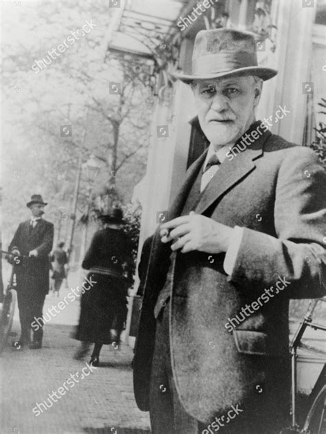 Sigmund Freud 18561939 Standing On Sidewalk Editorial Stock Photo