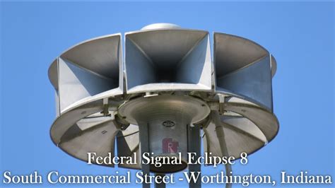 Federal Signal Eclipse 8 Siren Test Short Alert Worthington In 6