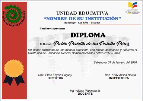 Diplomas Editables En Word Para Imprimir Ayuda Docente Certificate