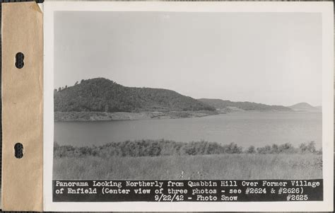 Panorama Looking Northerly From Quabbin Hill Over Former Village Of