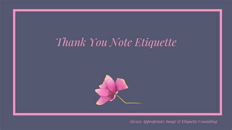 How To Write The Perfect Thank You Note Always Appropriate Image