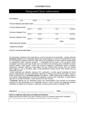 2 calling employers listed on a resume. 20 Printable background check authorization form doc ...