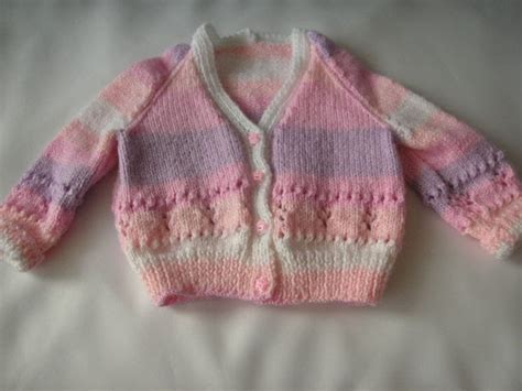 Knitting Galore Pretty In Pink Baby Cardigan