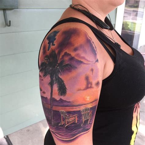 21+ Sunset Tattoo Designs, Ideas | Design Trends - Premium PSD, Vector