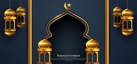 Premium Vector Ramadan Kareem Decorative Arabic Lamps