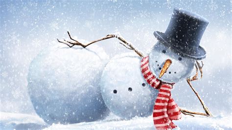 18 Winter Wonderland Snowman Desktop Wallpaper