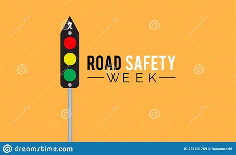 Global Road Safety Week Banner Design In White Background Vector