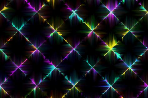 Download 2560x1700 Neon Squares Rainbow Colors Lights Wallpapers For