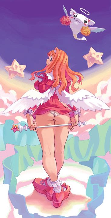 Ryoji Nomura Ryouji Prier La Pucelle 1girl Ass Panties Solo Underwear Wings Image