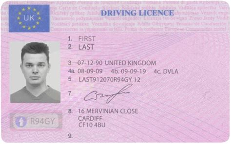 Editable Uk Driving Licence Psd Template Mehran System