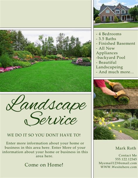 Landscaping Template Postermywall