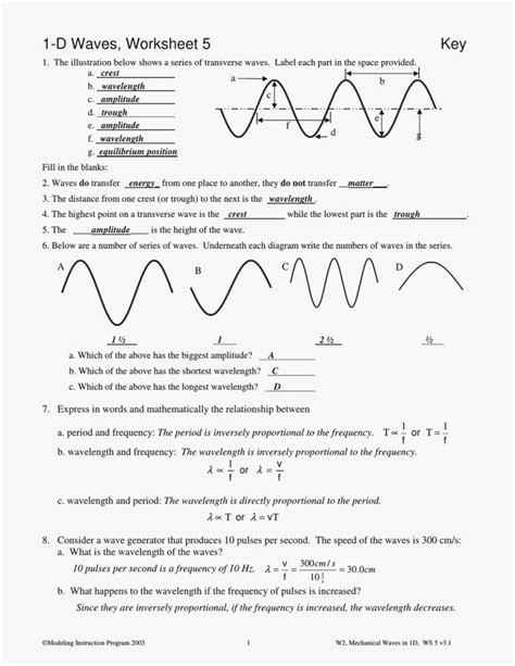 Check spelling or type a new query. Wave Review Worksheet Answer Key Elegant Worksheet Labeling Waves Answers Page 2 in 2020 ...