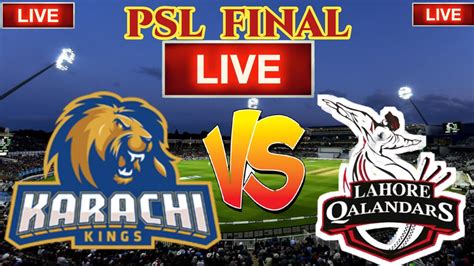 🔴live Psl Live Match Todayfinal Match Lahore Qalandar Vs Karachi
