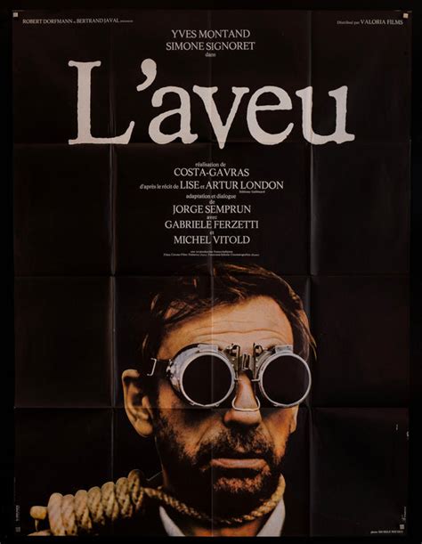 The Confession Laveu Movie Poster 1970 French 1 Panel 47x63