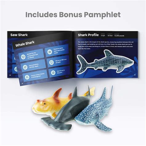 Boley Shark Toys 8 Pack 10 Long Soft Plastic Realistic Shark Toy Set