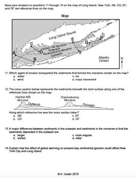 Download free new printable worksheets everyday! Worksheet - Glaciers in New York State *Editable* | TpT