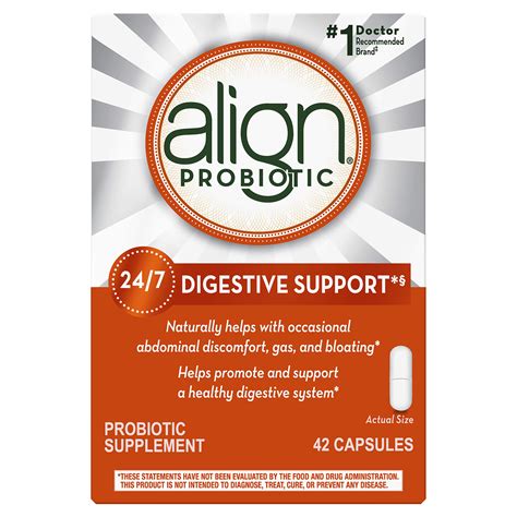 Align Probiotic 1 Doctor Recommended Brand Helps With Occasional Gas