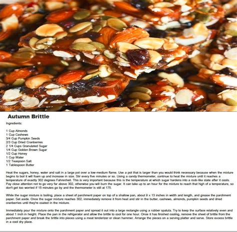 Autumn Brittle Recipe How Sweet Eats Brittle Recipes Fall Recipes