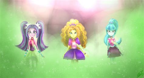 Mlp Dazzlings Welcome To The Show By Yummiestseven65 On Deviantart